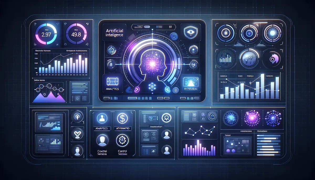 Dashboard interface showing AWS investment in AI companies software features