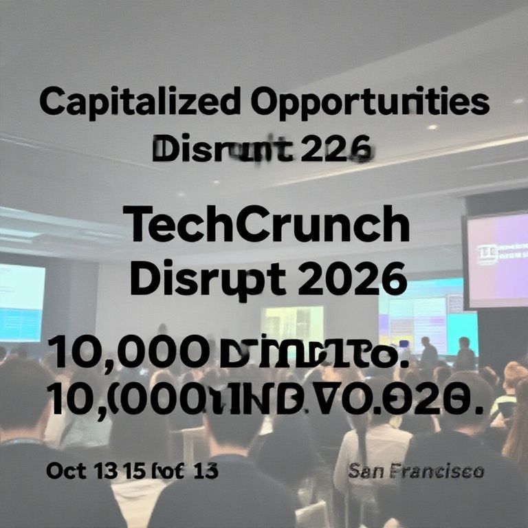 Capitalized Opportunities at TechCrunch Disrupt 2026