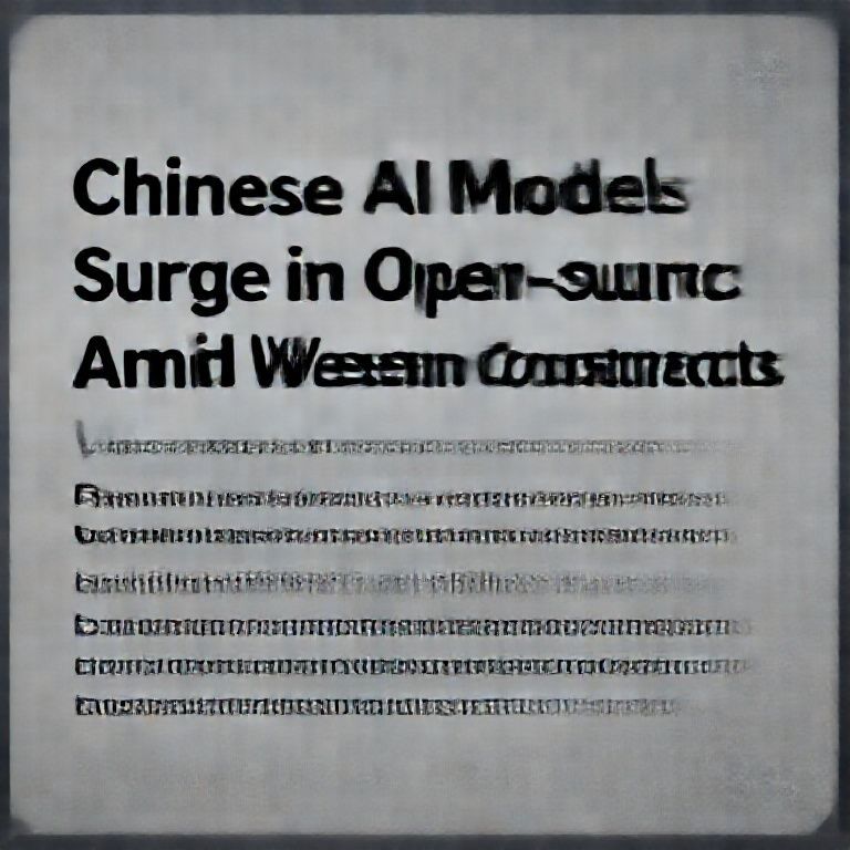 Chinese AI Models Surge in Open-Source Amid Western Constraints