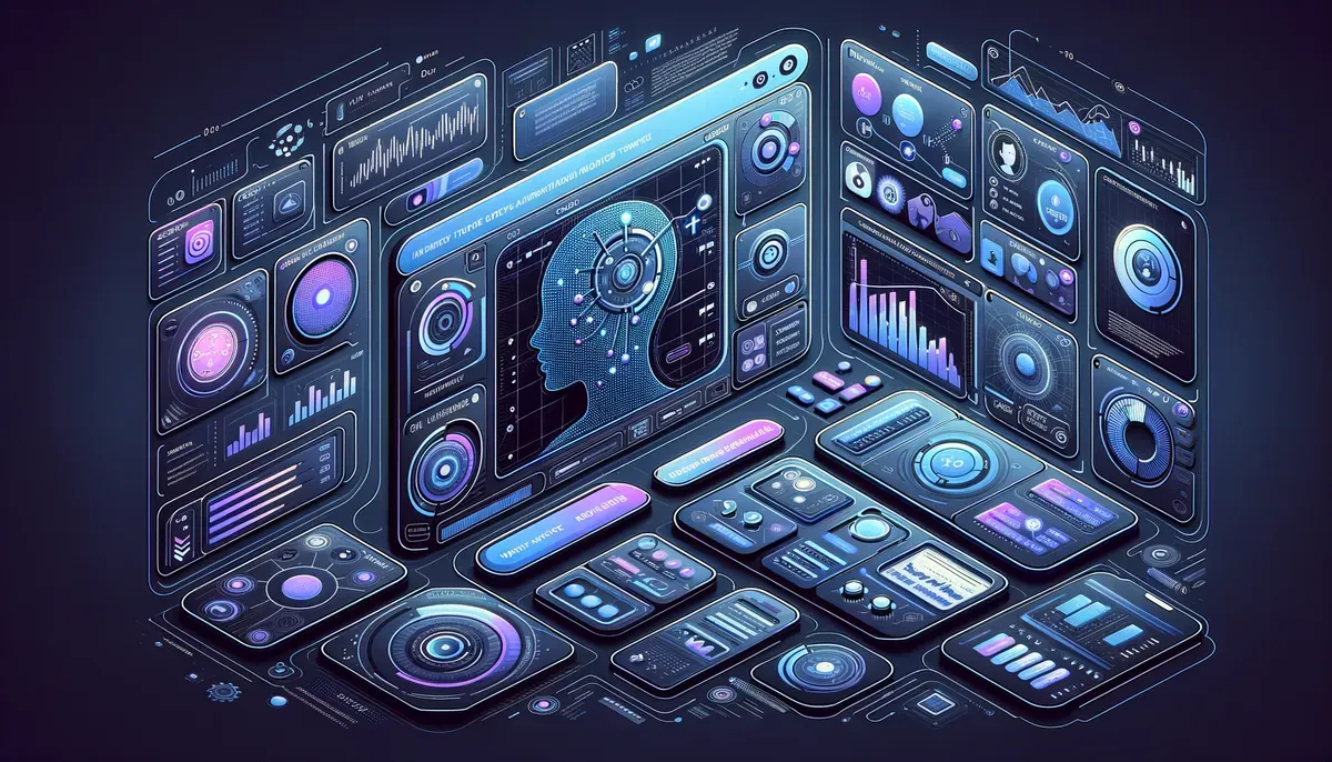 Dashboard interface showing AI agents via text messaging software features