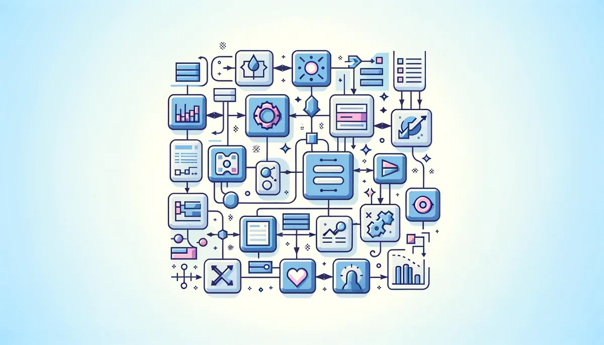 Diagram illustrating ModelScope implementation guide overview workflow and process steps