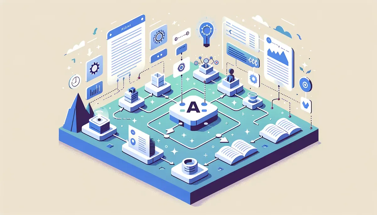 Diagram illustrating Automated AI Research Paper Writing workflow and process steps