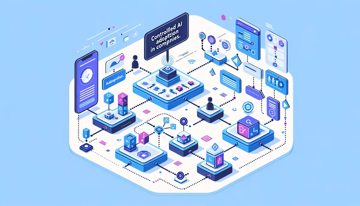 Diagram illustrating Controlled AI Adoption in Companies workflow and process steps