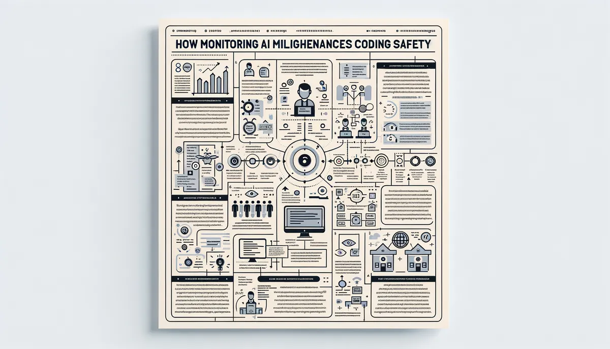 Technology infographic explaining Monitoring AI Misalignment in Coding
