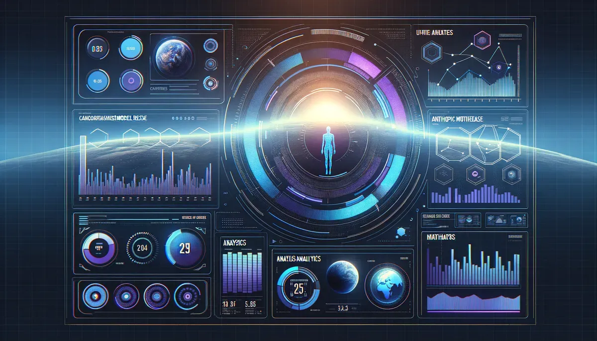 Dashboard interface showing Anthropic Mythos model release concerns software features