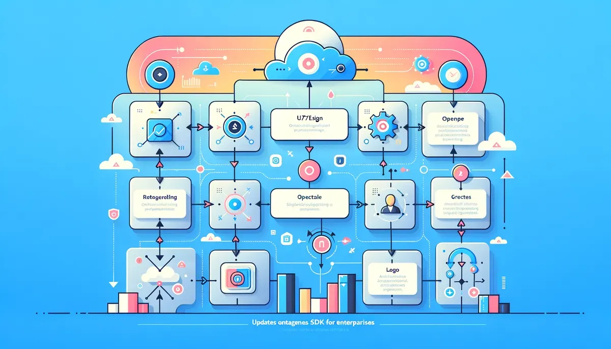Diagram illustrating OpenAI Agents SDK updates for enterprises workflow and process steps
