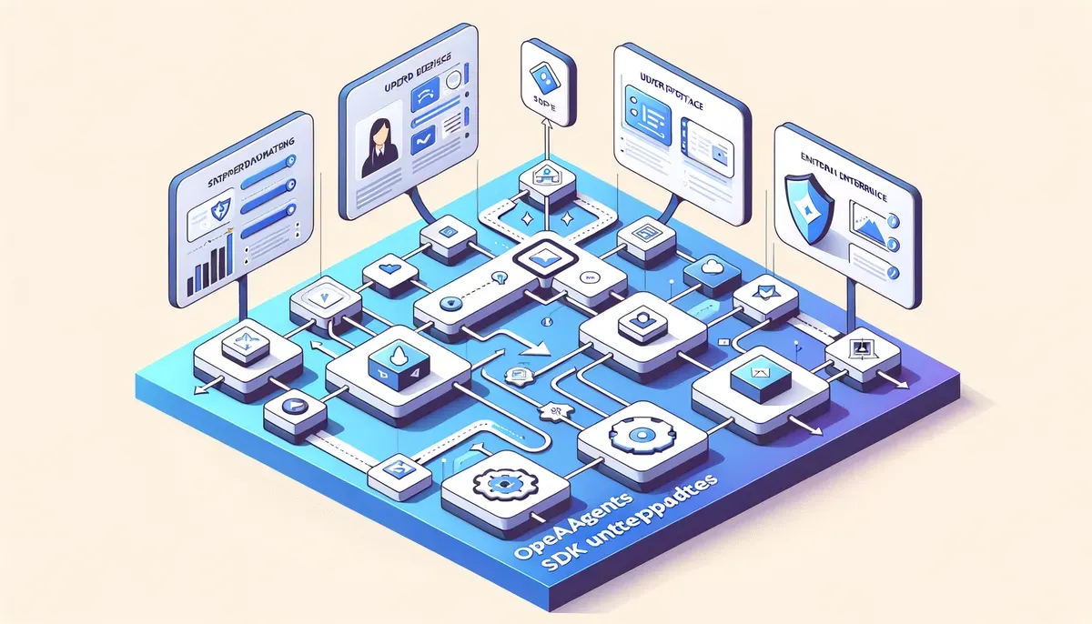 Diagram illustrating OpenAI Agents SDK updates for enterprises workflow and process steps