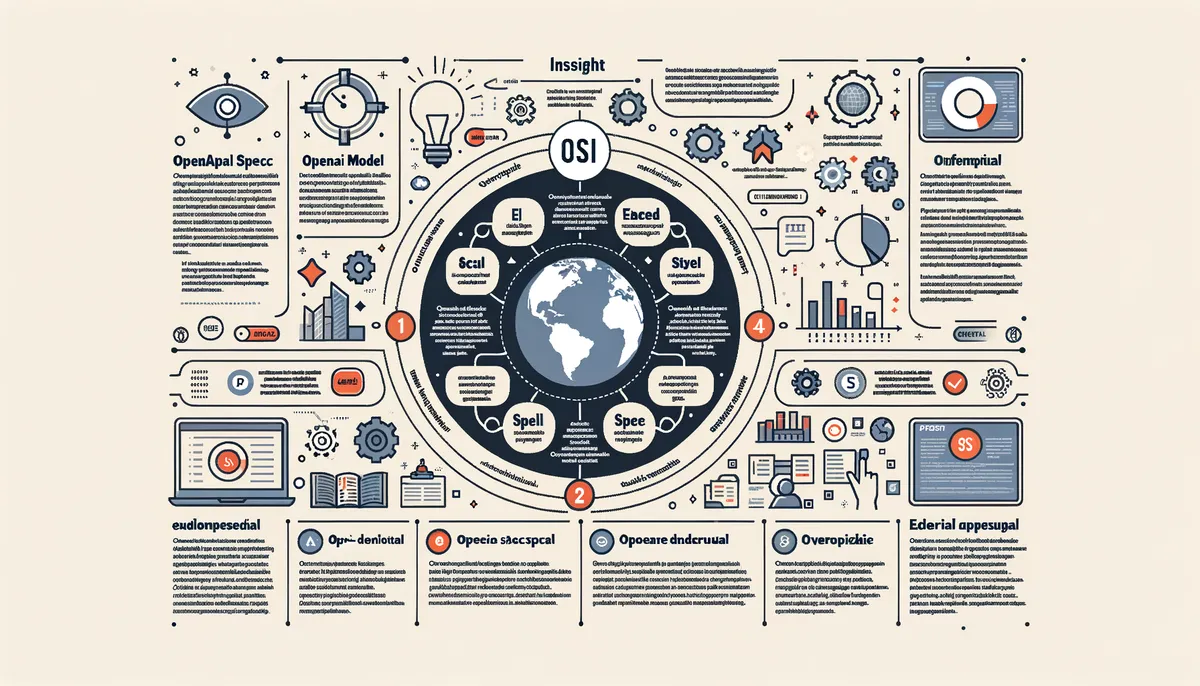 Technology infographic explaining OpenAI Model Spec Framework Insights