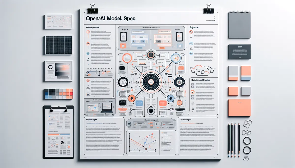 Technology infographic explaining OpenAI Model Spec framework