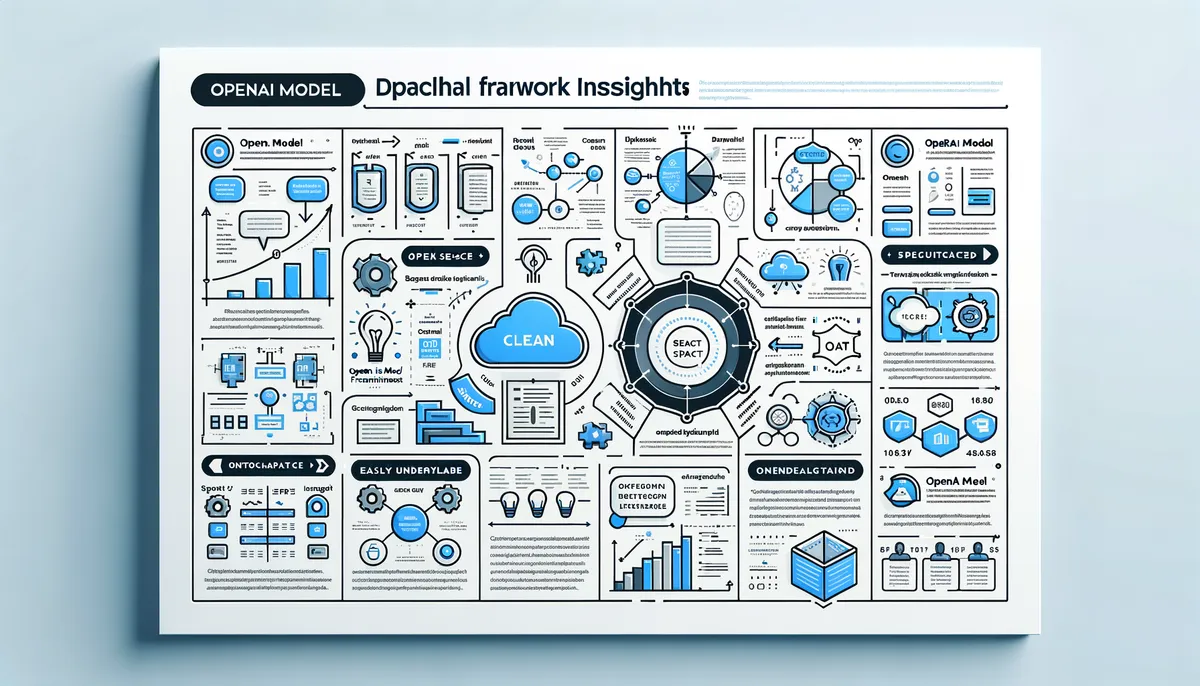 Technology infographic explaining OpenAI Model Spec Framework Insights