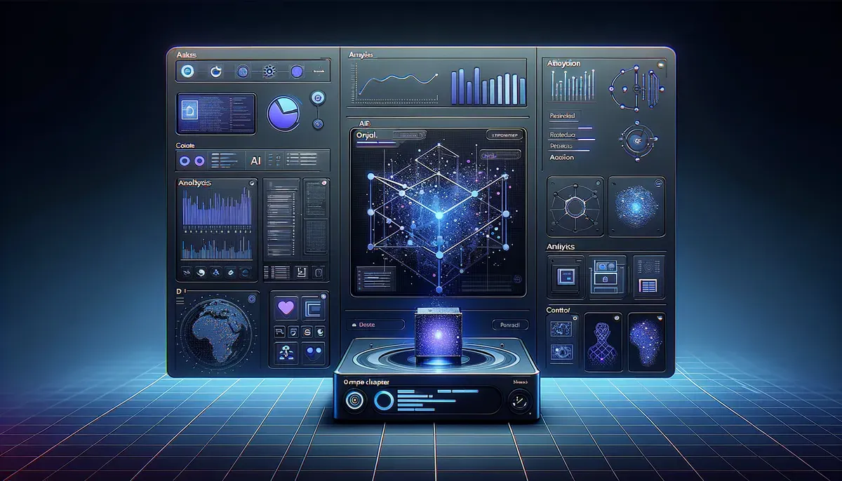Dashboard interface showing Orbital compute cluster for AI software features