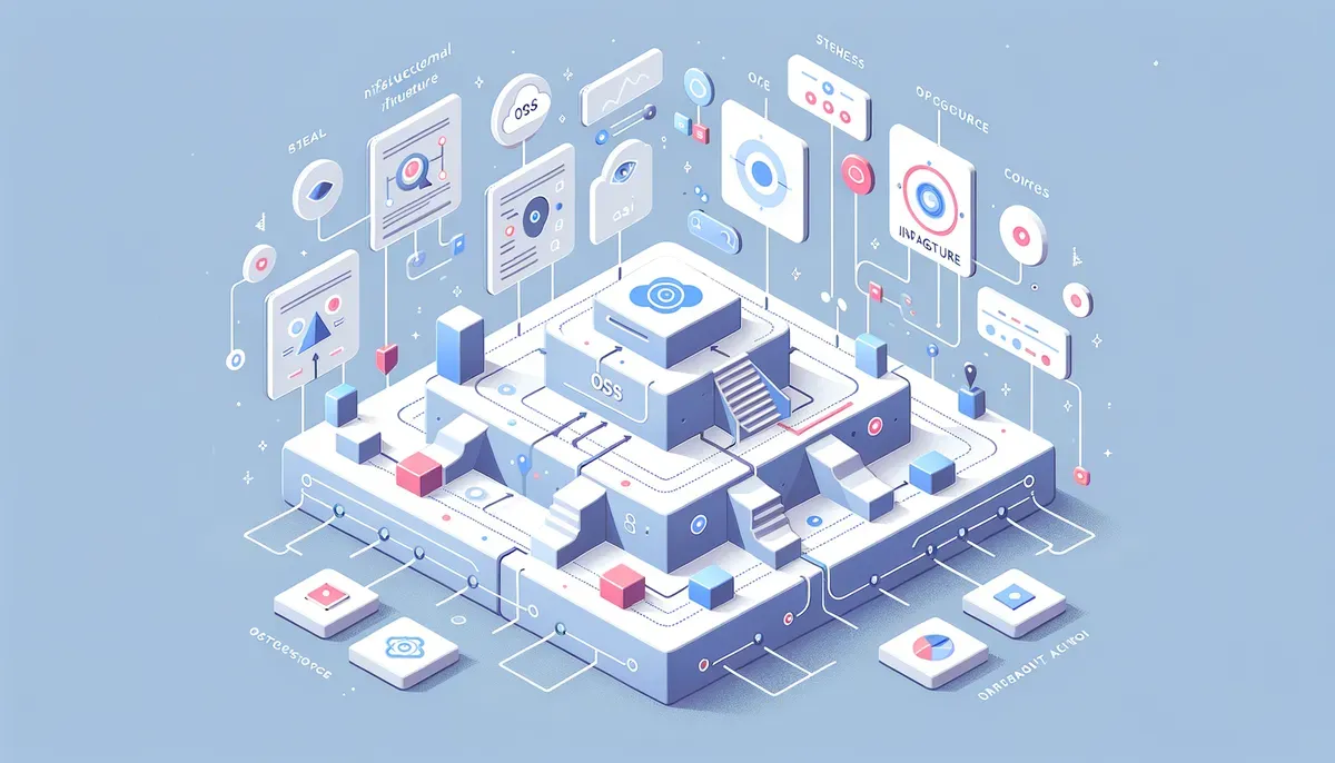 Diagram illustrating OSGym OS infrastructure for AI agents workflow and process steps