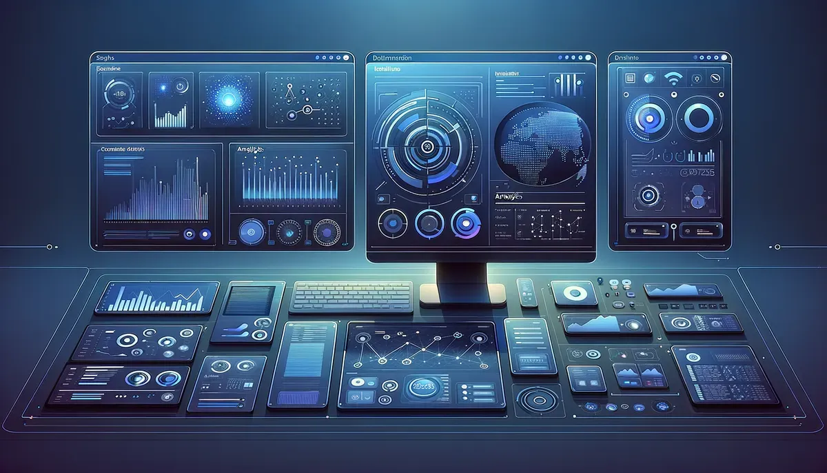 Dashboard interface showing Scotiabank AI framework launch software features