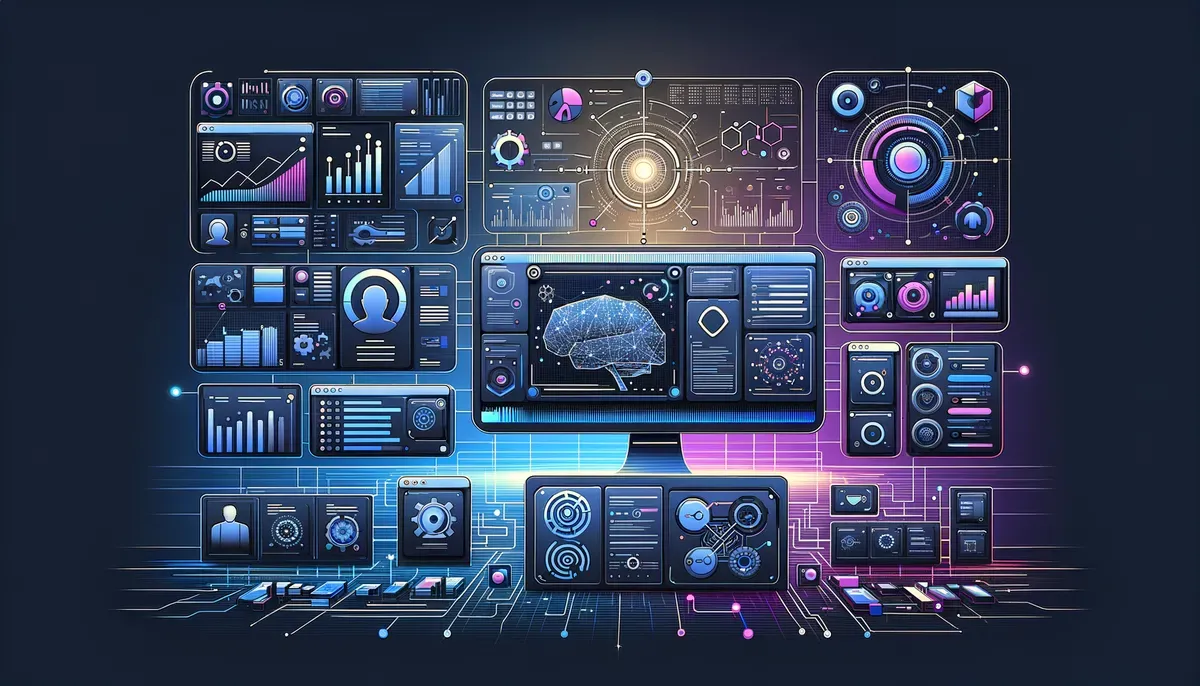 Dashboard interface showing Scotiabank AI framework launch software features