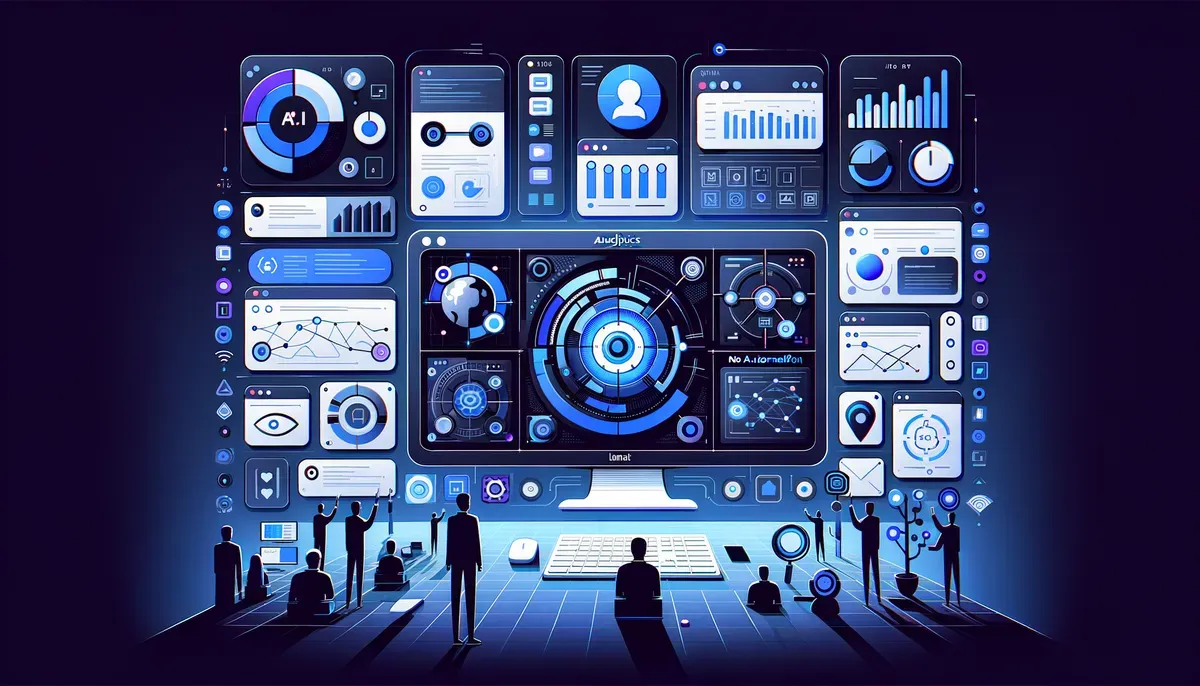 Dashboard interface showing Scotiabank AI framework launch software features